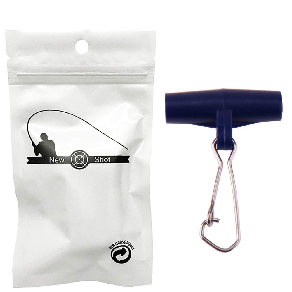 NewShot 20 High-Strength Zipper Sliders for Boat/Sea Fishing (Blue)