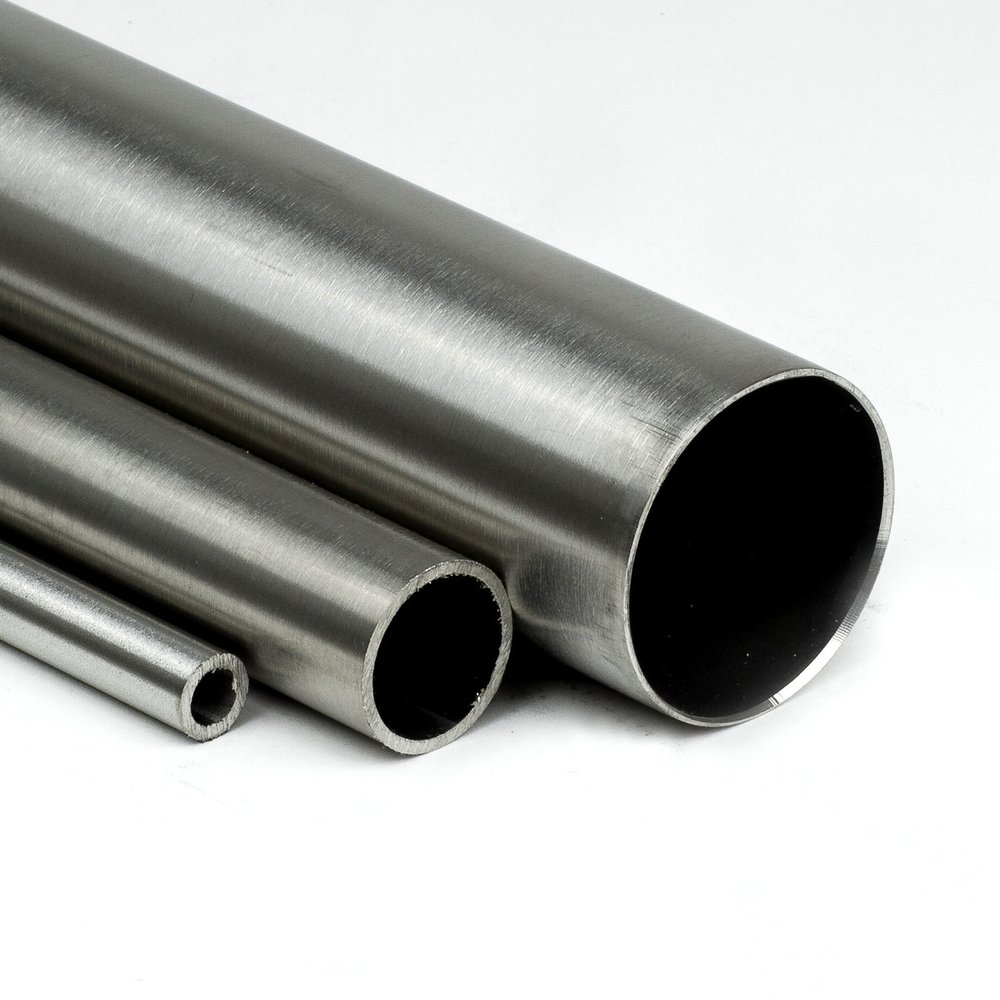 V2A Stainless Steel Round Tube 16 x 2 mm, K240, 150 mm / 15 cm Cut to Size
