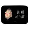 Mr. & Mrs. Panda Owl France Bath Mat – “La vie est belle” view 1