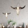 Casablanca Wall Art "Buffalo" - Poly - White and Brown - 24 x 38 cm view 2