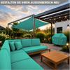 A-Express Heavy-Duty Durable Thick Waterproof 600D Canvas Fabric, Turquoise, 1 Meter (100 x 150 cm) view 4
