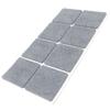 Adsamm 8 Self-Adhesive Felt Pads, Gray, 50 x 50 mm, Square, 3.5 mm Thick view 1