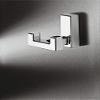 Gedotec GLOBE Double Wall Coat Hook, Square, Polished Chrome, 50 mm view 2