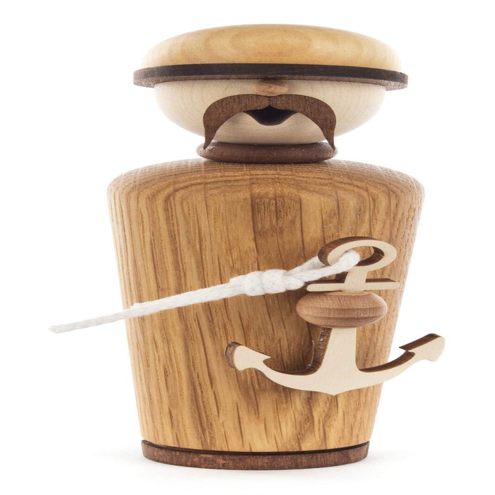 Kuhnert Incense Smoker Figurine “Seebär” – Fine Oak – 17 cm – Made in Germany