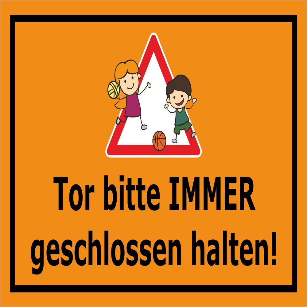 Sticker – Gate Closed – 30 x 20 cm S00042-011-E – 20 Variants