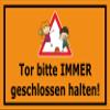 Sticker – Gate Closed – 30 x 20 cm S00042-011-E – 20 Variants view 1