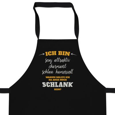 Fashion Alarm Apron – “Sexy, Why Should I Also Be Slim?” | Cooking & Grilling Apron