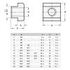 Ganter Standard Parts | T-Slot Nuts DIN 508-14-M10-10 | Class 10 | Burnished | 5 pcs view 2