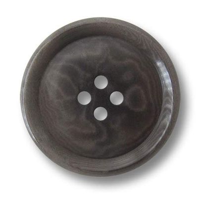 Large Taupe/Grey-Brown Corozo Nut Coat Buttons, 30 mm