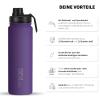 720DGREE noLimit Stainless Steel Water Bottle, 410 ml view 2