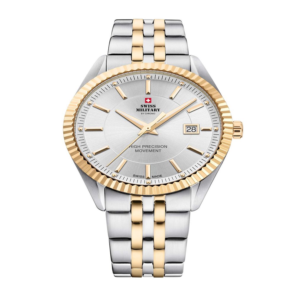 Swiss Military by Chrono Men's Quartz Watch, Two-Tone Stainless Steel Bracelet, SM34065.05
