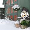 Football Fan Winter Fleece Plant Cover, Black/White, 110 x 150 cm, 50 g/m² view 3