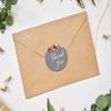 Darling Souvenir 45 Gray Round Flowers & Anchor Thank You Stickers, DIY Envelope Stickers, 1.6 in view 2