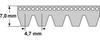 ConCar Multi-Ribbed Belt, 15 PL, 1148 mm / 45.2 L, DIN 7867 view 2
