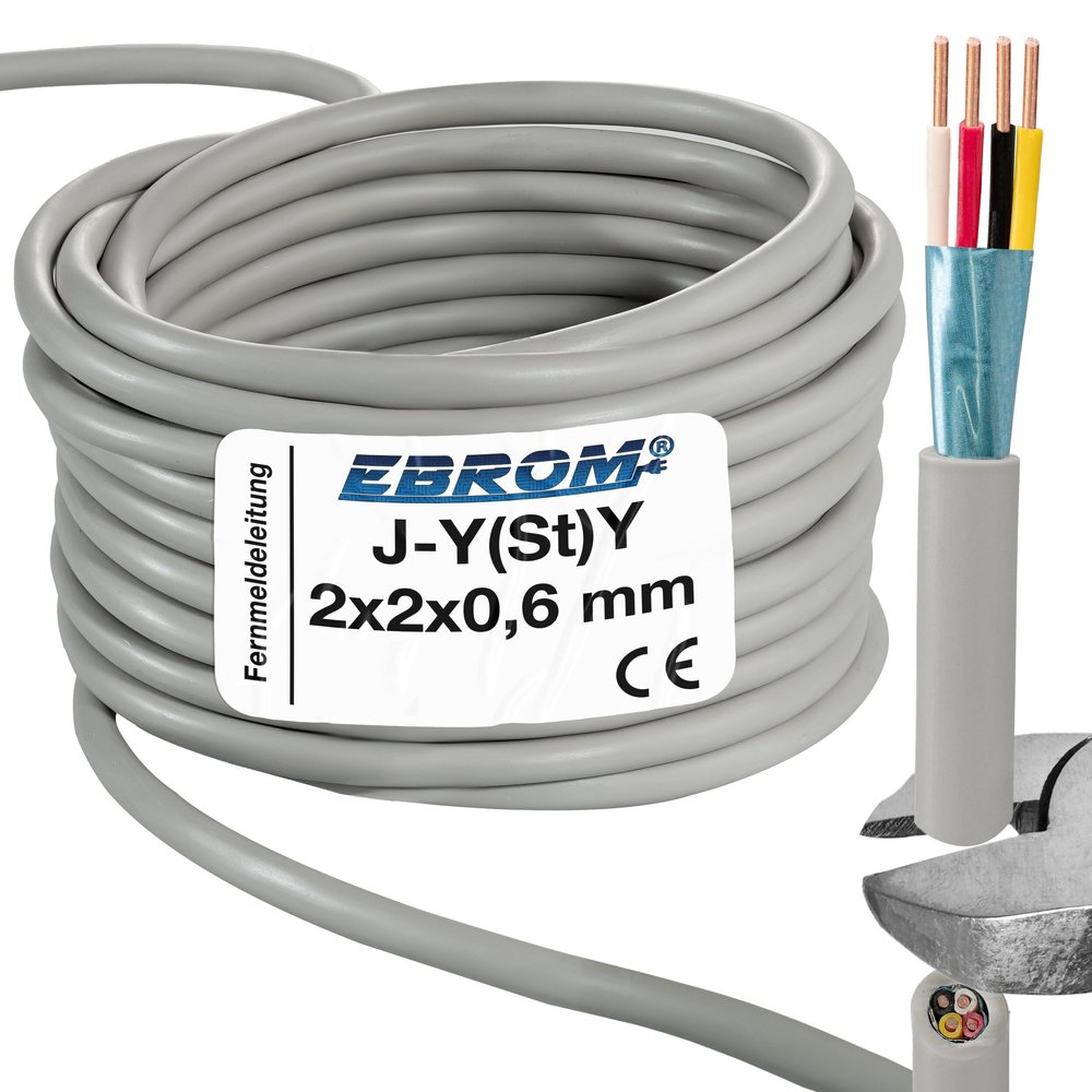 EBROM J-Y(St)Y 2x2x0.6 mm Shielded Telephone Cable - 71 m