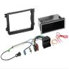 1-DIN Radio Installation Kit for VW Golf 5, 2003–2013, Black view 1