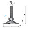 Schwaderer Adjustable Machine Leveling Foot STF 80-2-85, M30x1.5x120 view 3