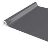 Washable Glossy Anthracite Oilcloth Tablecloth, Plain, Cut Edge, 180 x 140 cm view 4