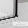 BERNSTEIN Shower Enclosure 100 x 100 x 195 cm, Tempered Glass Shower Partition EX416S with Black Frame and Nano Coating, Corner Shower with Lift-and-Lower Mechanism and Flexible Pivot-Door Installation view 4