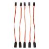 Sharplace 5-Piece Male-to-Female 3-Pin Servo Extension Cables, Futaba/JR Plugs, 150 mm view 2