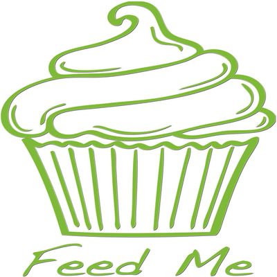 JasonCarlMorgan JCM Grafik Cupcake Sticker - Apple Green, 100 mm