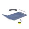 VBChome Tileable Shower Element 130+50 x 80 x 5/10.5 cm, Extra-Flat Shower Board, 8 cm Drain, PLATE Cover, BASE S1 view 1