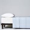 LANEROSSI Blanket for French Bed, 180 x 210 cm, 80% Merino Lambswool, 20% Polyamide, Light Blue view 1