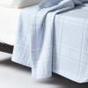 LANEROSSI Blanket for French Bed, 180 x 210 cm, 80% Merino Lambswool, 20% Polyamide, Light Blue view 2