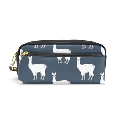 Mnsruu Llama Alpaca Pattern Pencil Case