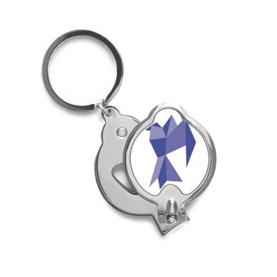 DIYthinker Purple Abstract Pigeon Pattern Nail Clipper