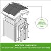 Wooden Garden Shed B196 x L186 x H218 cm / 2.82 m² – TIMBELA M320 view 4