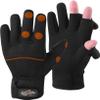 normani Waterproof and Windproof Fishing Gloves, 2.5 mm Titanium Neoprene, Black/Orange, 4XL view 1