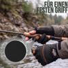 normani Waterproof and Windproof Fishing Gloves, 2.5 mm Titanium Neoprene, Black/Orange, 4XL view 4