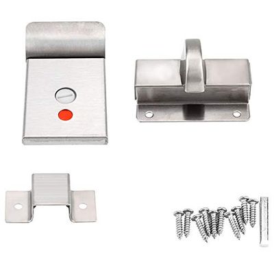 Stainless Steel Toilet Door Lock with Occupancy Indicator