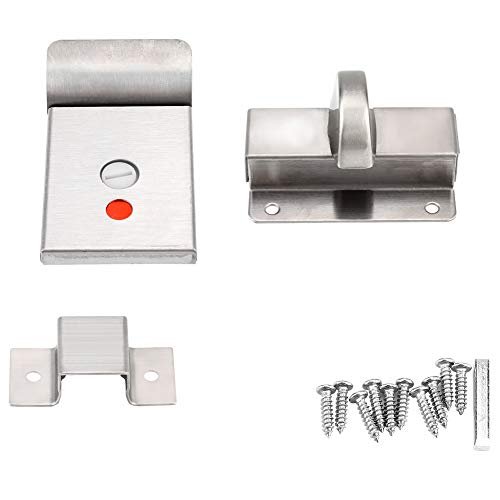 Stainless Steel Toilet Door Lock with Occupancy Indicator