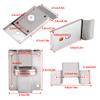 Stainless Steel Toilet Door Lock with Occupancy Indicator view 2