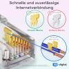 HB-DIGITAL 5 m Cat 7 LAN Cable, RJ45 S/FTP, up to 10 Gbps, 600 MHz, Pure Copper, Yellow view 3