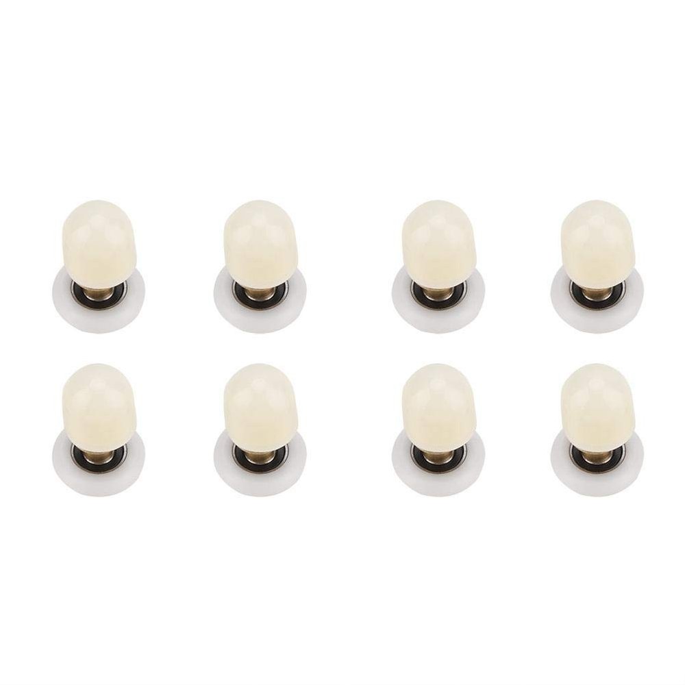 8 Brass and ABS Shower Door Rollers, 23 mm