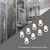 8 Brass and ABS Shower Door Rollers, 23 mm view 3
