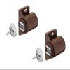 Gedotec Brown Cabinet Door Magnetic Catch with Strike Plate H2062, 3.0 kg Holding Force, 2-Pack view 1