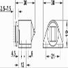 Gedotec Brown Cabinet Door Magnetic Catch with Strike Plate H2062, 3.0 kg Holding Force, 2-Pack view 4