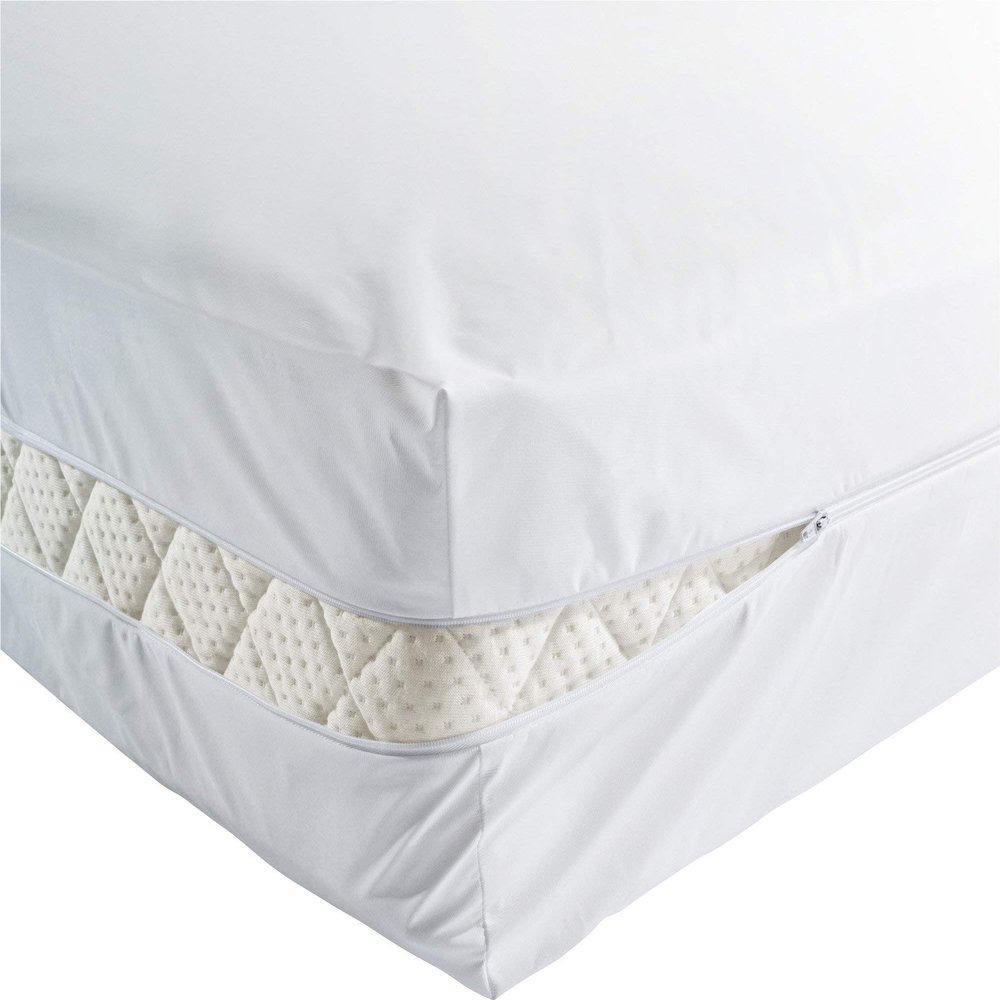 Erwin Müller Dessau Mattress Protector, White, 160 x 200 cm