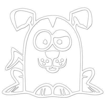 JasonCarlMorgan JCM Graphics Funny Cartoon Design, 19 cm, White