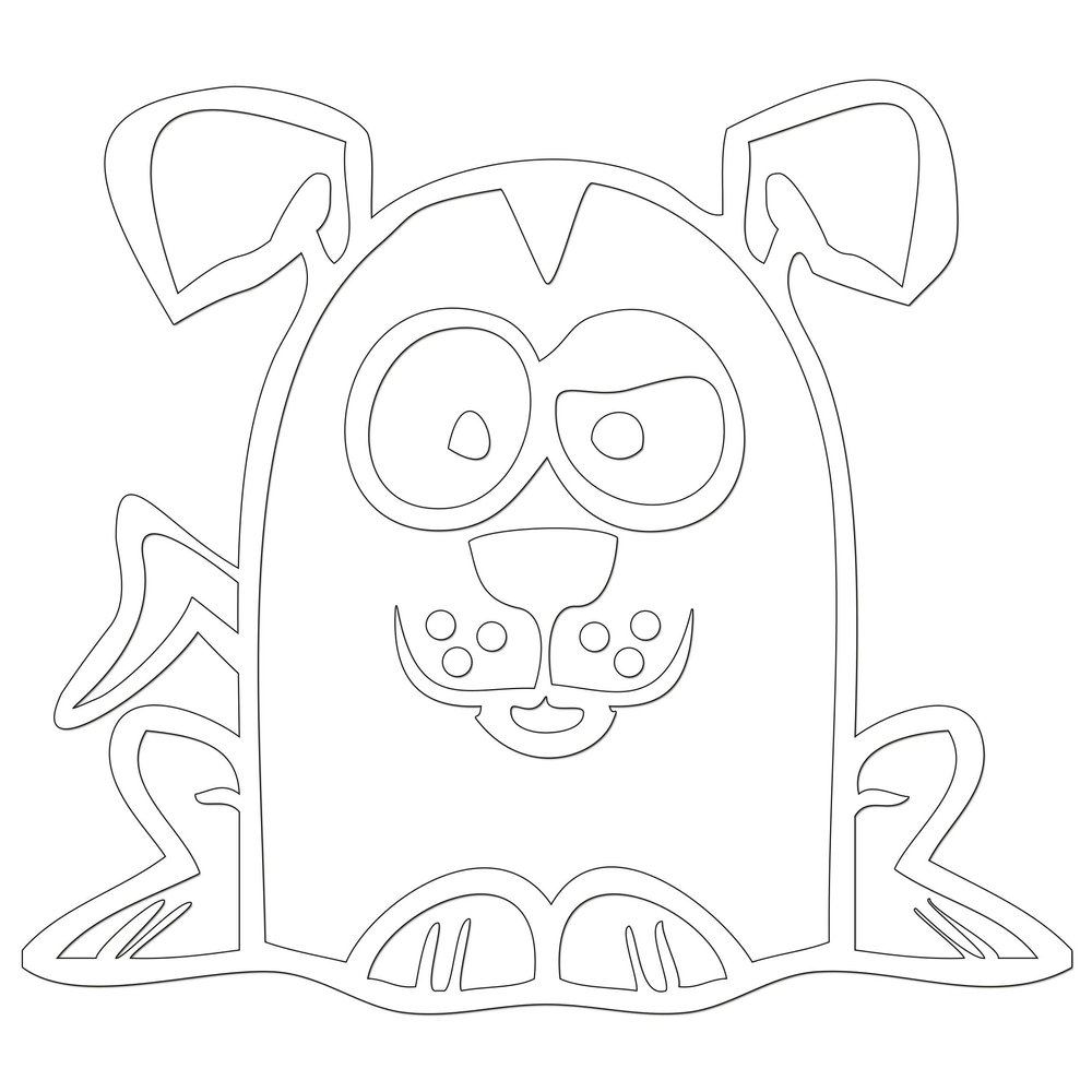 JasonCarlMorgan JCM Graphics Funny Cartoon Design, 19 cm, White