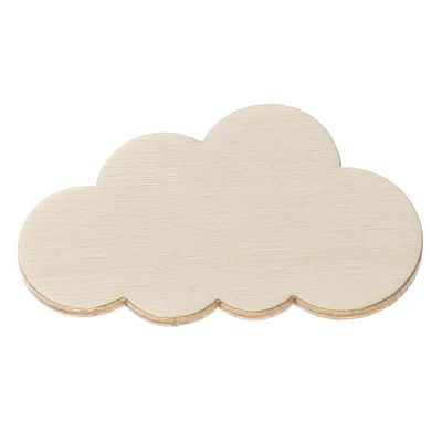 Wooden Cloud Scatter Decorations, 15 cm Wide, Pack of 25