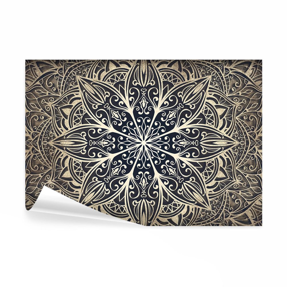 decomonkey Self-Adhesive Mandala Photo Wallpaper, 98 x 70 cm, XL, Oriental Ornament