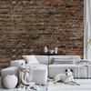 decomonkey Self-Adhesive Photo Wallpaper Brick Stone, 294 x 210 cm, XL, Wood view 2