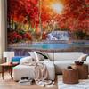decomonkey Self-Adhesive Waterfall Photo Wallpaper, 147 x 105 cm, Forest Nature view 2