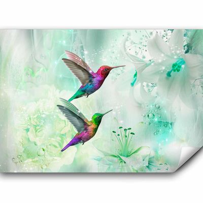 murando - Self-Adhesive Hummingbird Photo Wallpaper, 343 x 256 cm, Bedroom
