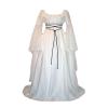 PengGengA Women's White Renaissance Gothic Maxi Dress, 2XL view 1